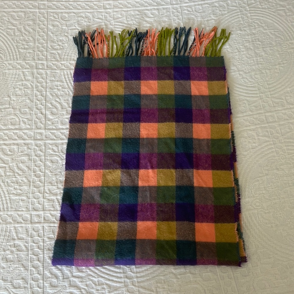 Multi-colored, soft scarf